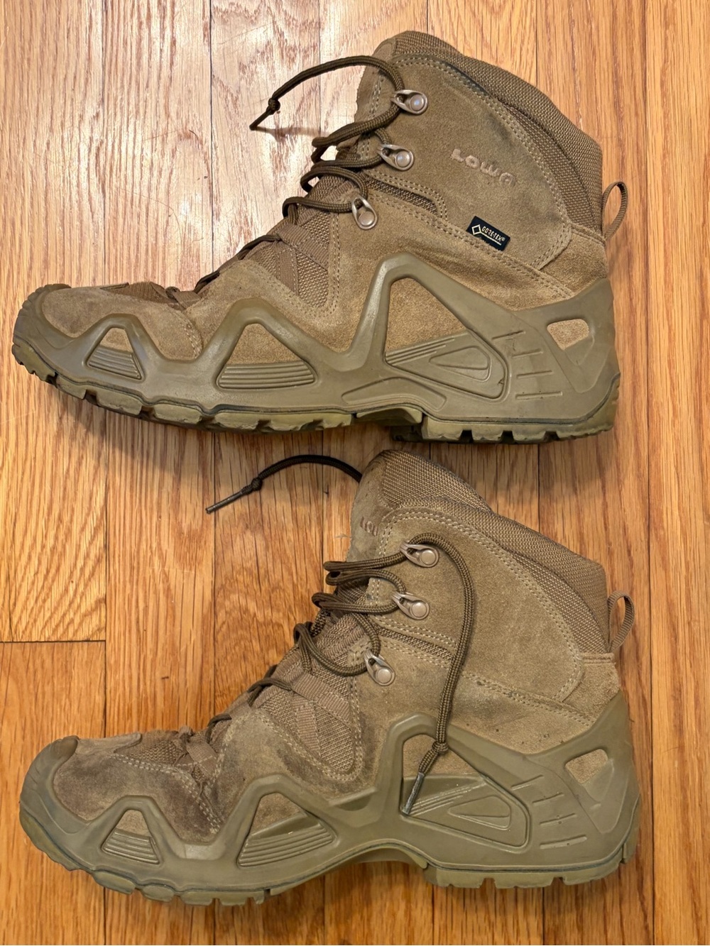 Lowa Tactical Hiking Boots in Olive Brown